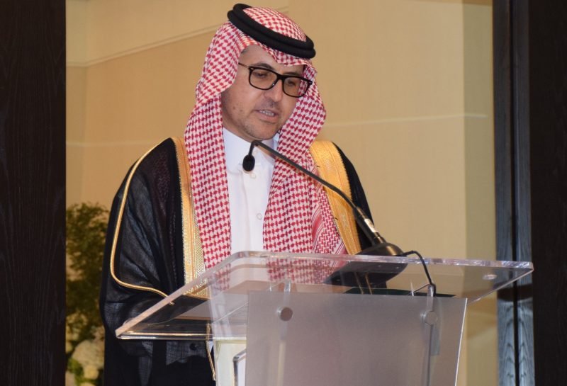 Excmo. Sr. Haytham al Malki, Embajador del Reino de Arabia Saudita durante su discurso.