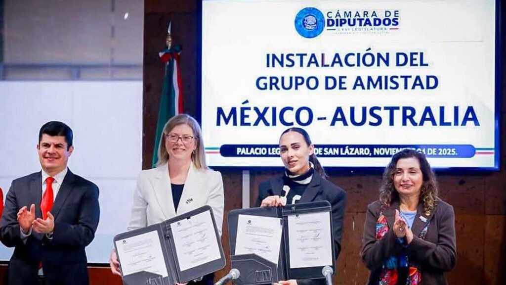 Rachel Mosley en la Camara de Diputados firma de la instalación del grupo de amistad.